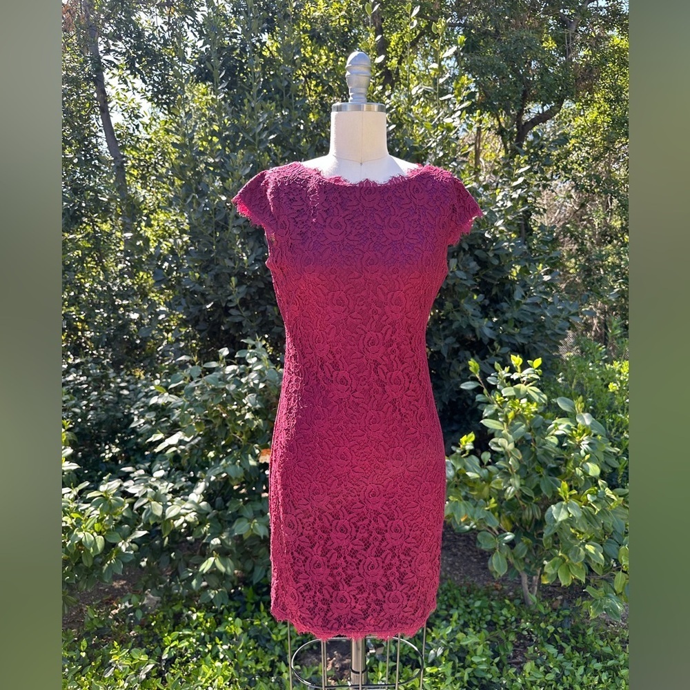 Eliza J "Leesa" cap-sleeve lace sheath - size 2P